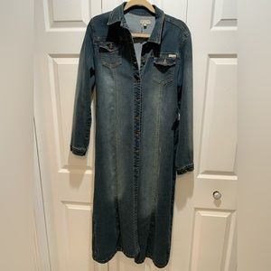 Vintage Max Studio Long Denim Jacket